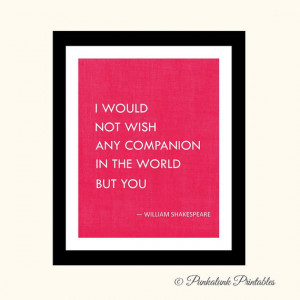 Shakespeare Quote Printable - Romantic Quote - Shakesperean Love Quote