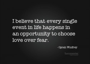 Great quote from Oprah!