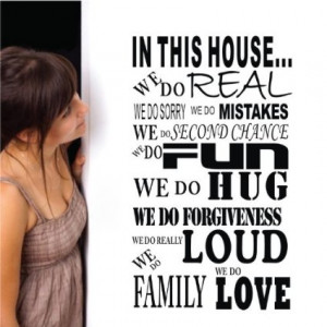 Quotes Wall Art Family Decoration Art Decoration Home Vinyl Removable ...