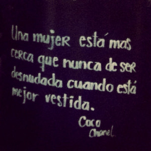 Coco Chanel's quote