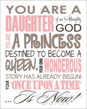 Princess Print- Daughter of God