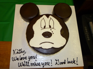 Sad Mickey Quot Miss You Cake