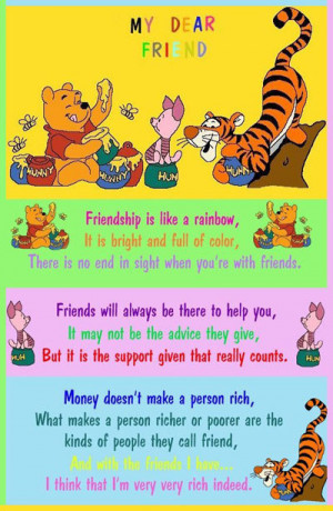 Winnie The Pooh And Friends Wallpaper of Friendship’s Day