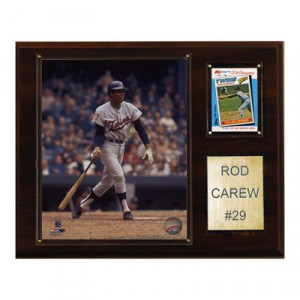 Collectables 1215CAREW Rod Carew Minnesota Twins MLB Player Plaque