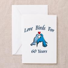 Cute 60th wedding anniversary Greeting Card