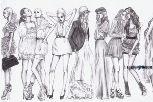 Fashion model sketch