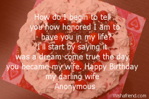 Birthday Quotes For Wife