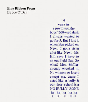 Blue Ribbon Poem Depression Poems About Cutting
