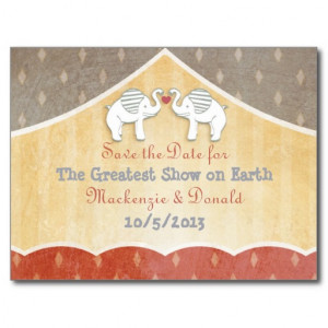 vintage_shabby_chic_circus_wedding_save_the_date_postcard ...
