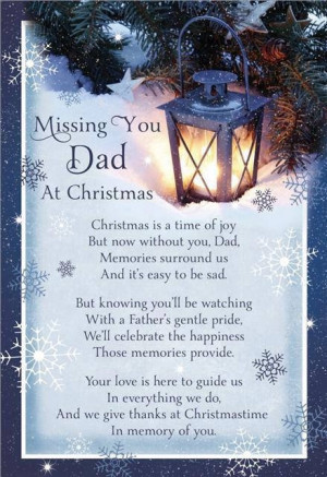 Missing you Dad at Christmas
