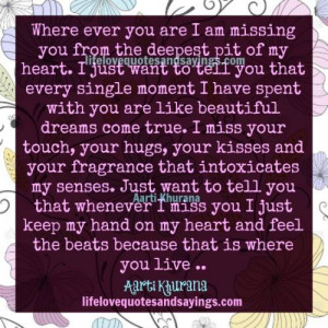 where ever you are i am missing you from the deepest pit of my heart i ...