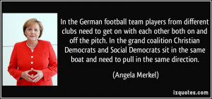 In the German football team players from different clubs need to get ...