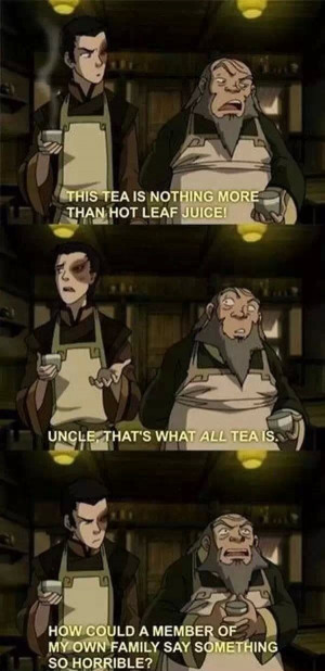 Avatar: the Last Airbender (haha, Iroh makes the best faces!)