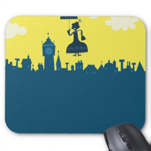 Mary Poppins in Sky Mouse Pad