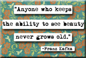 Franz Kafka Quote Magnet or Pocket Mirror (no.155)