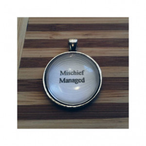 Mischief Managed quote necklace - Harry Potter quote necklace