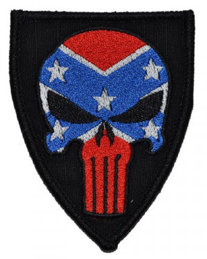 Punisher Skull with Confederate Flag