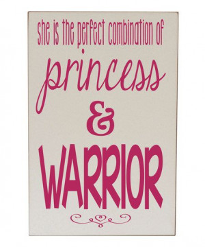 Cream & Pink 'Princess & Warrior' Plaque