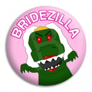 Home Bridezilla Bride Button Badge