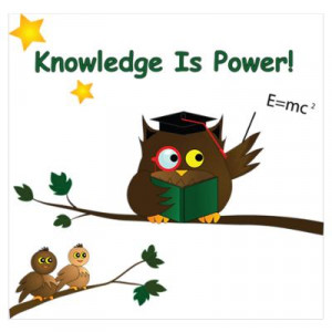 CafePress > Wall Art > Posters > Teaching Wise Owl Poster