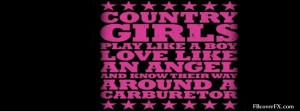 Country Girl Sayings 4 Facebook Cover