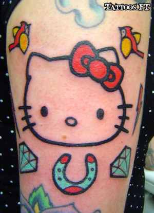 Arm Hello Kitty Tattoos...
