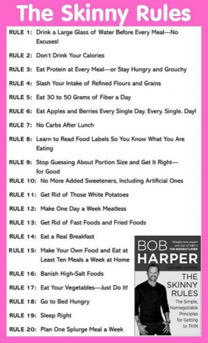 The skinny rules by Bob Harper