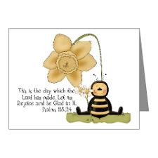 Bumble Bee with Bible Quote Note Cards (Pk of 20) for