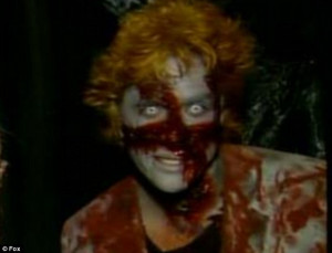 ... he proposed to in a haunted house surrounded by zombies like this one