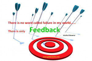 There is No failure, only Feedback