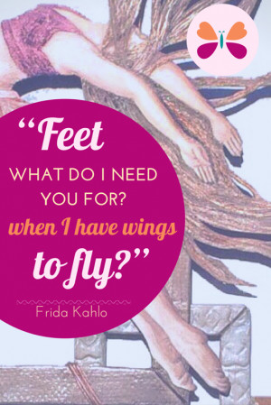 ... quote about wings, especially from one of my favourite artists, Frida