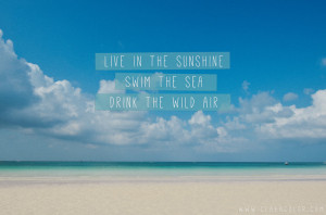 live in the sunshine swim the sea drink the wild air boracay white ...