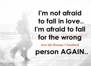scared of falling in love quotes