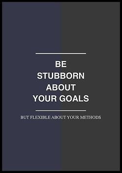 Be stubborn about your goals...Business Quotes, Quotes Dreams Goals ...