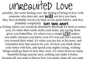 Unrequited Love #Love Quotes #Heartbreak Quotes #Teen Love Quotes