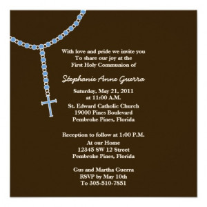 my_first_rosary_first_holy_communion_invitation ...