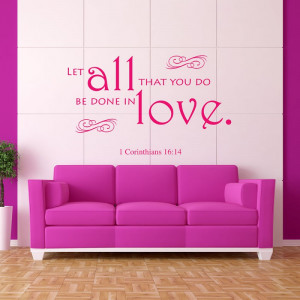 Corinthians 16:14 bible verse wall decal | Divine Walls