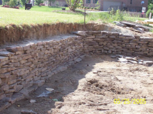 Erosion Control Retaining Wall