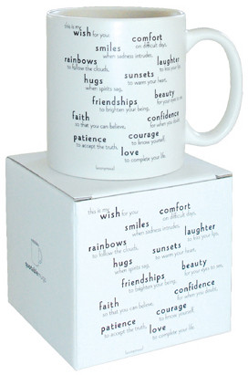 Large display view of Coffee Mug and Inspirational Quote: