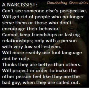 Things a narcissist does. 