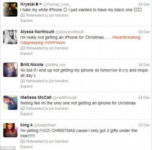 Spoiled Rotten Ungrateful Brats Tweet About Their Christmas Gifts