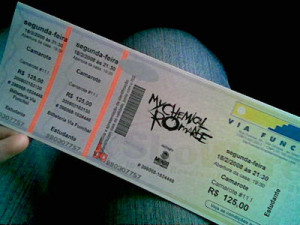 My Chemical Romance Ticket by Paups on deviantART