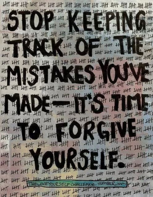 Time to forgive yourself