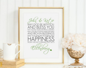 ... Irish Wedding, Irish Printable, Irish Wedding Gift, Irish Anniversary