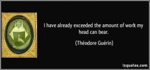 have already exceeded the amount of work my head can bear ...