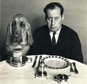 Clement Freud, here with his dog, said: 'If you give up drink and sex ...