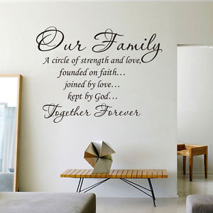 Our-Family-Together-Forever-Wall-Quote-decal-Removable-stickers-decor ...