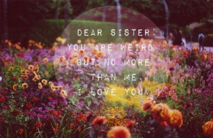 Quotes About Little Sisters Tumblr Dear Sister