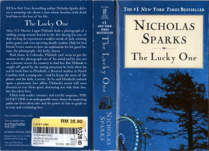 hate to say this but I have to admit that Nicholas Sparks writes ...