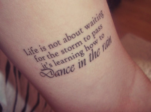 Fake Tattoos ‘Dance in the Rain’ temporary tattoo £3.60